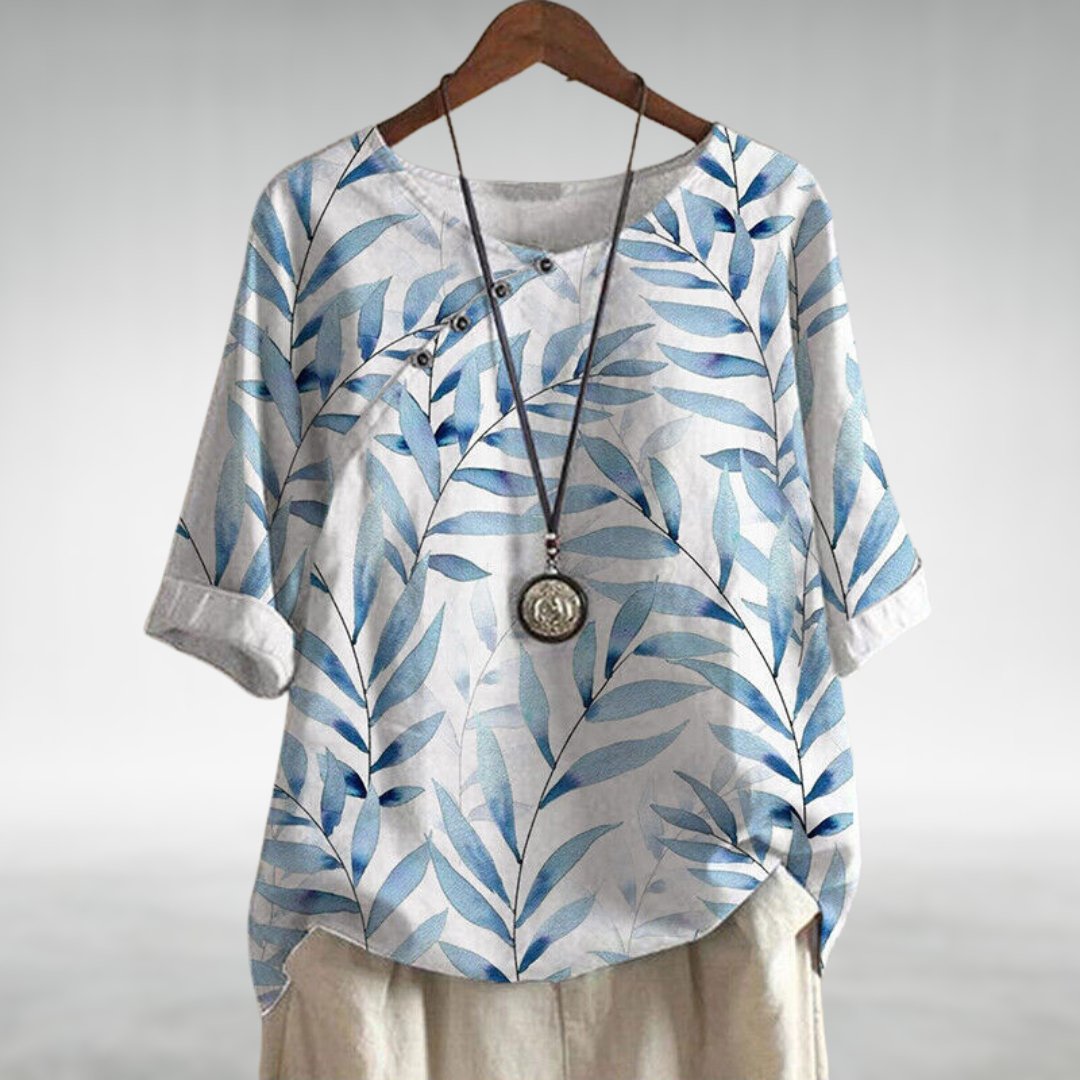 Helene | Feminine Pleated Collar Shirt