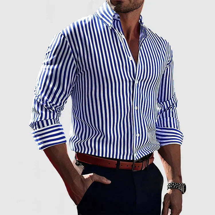 Striped men's Antonio shirt, fashionable and stylish