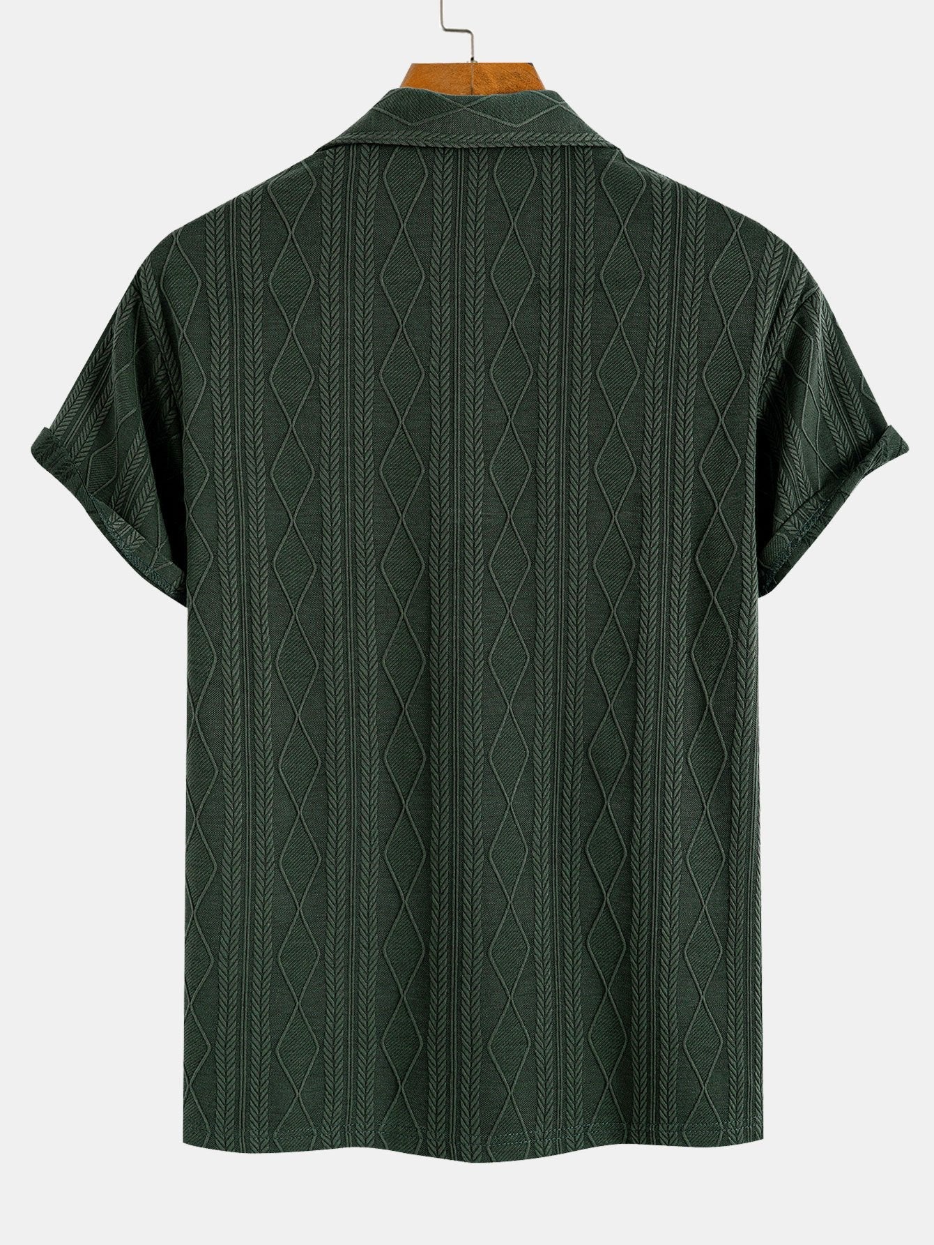 Angus | Men's Geometric Jacquard Polo Shirt