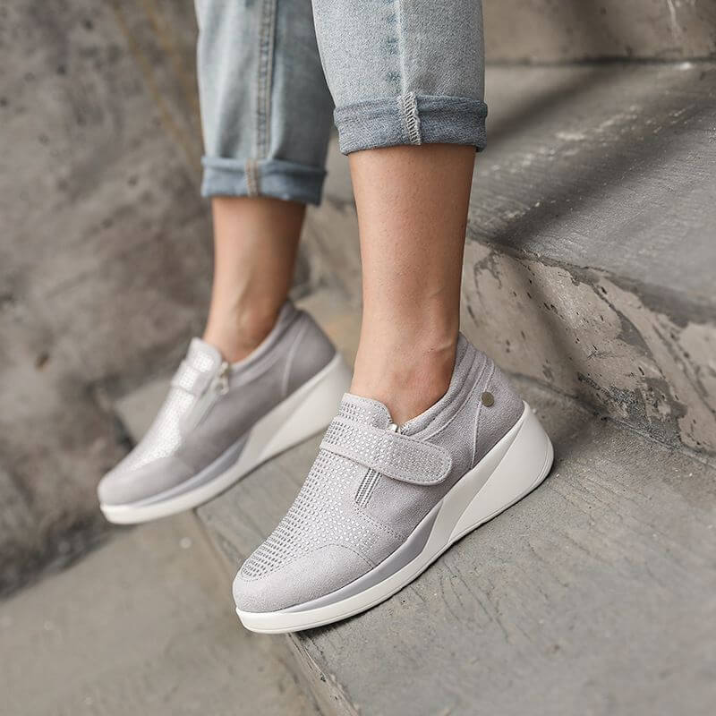 Harper | Orthopedic Sneakers with Platform Zipper