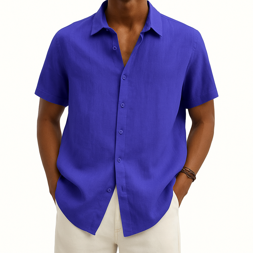 Logan | Men's Casual Short Sleeve Button Down Shirt