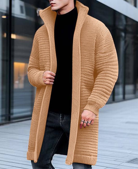 George - Ribbed Knit Long Cardigan