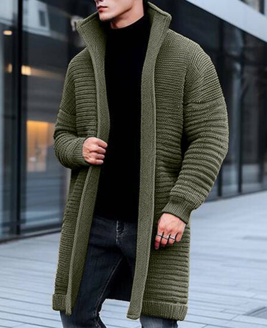 George - Ribbed Knit Long Cardigan