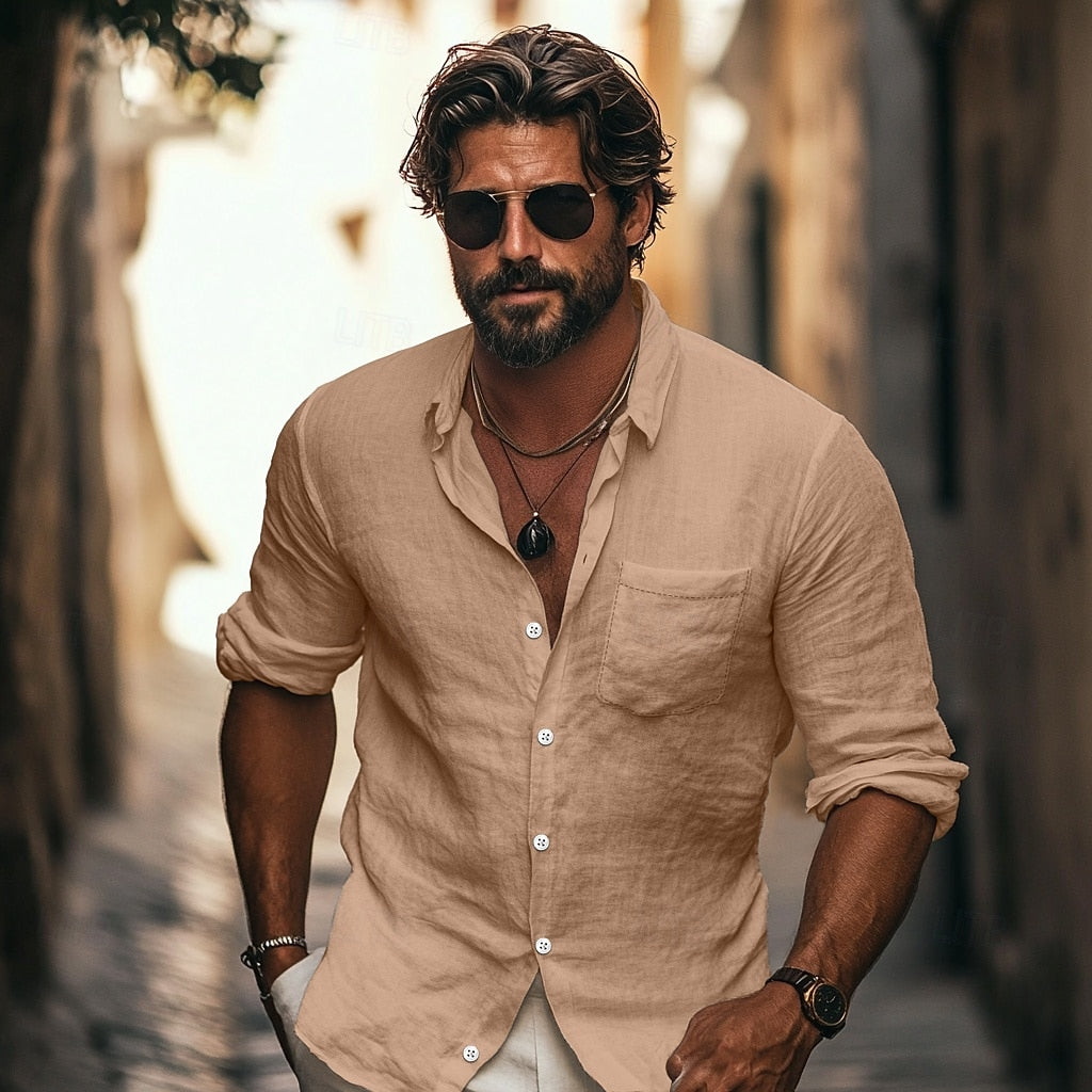 Blake | Men's Linen Summer Shirt